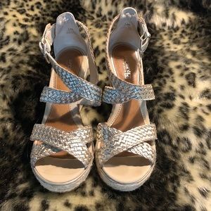 Sperry Topsider espadrilles sandals - Platinum color